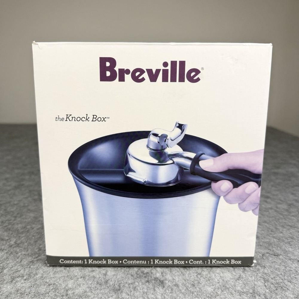 Breville BRAND NEW Knock Box BCB100, Brushed Stainless Large Capacity